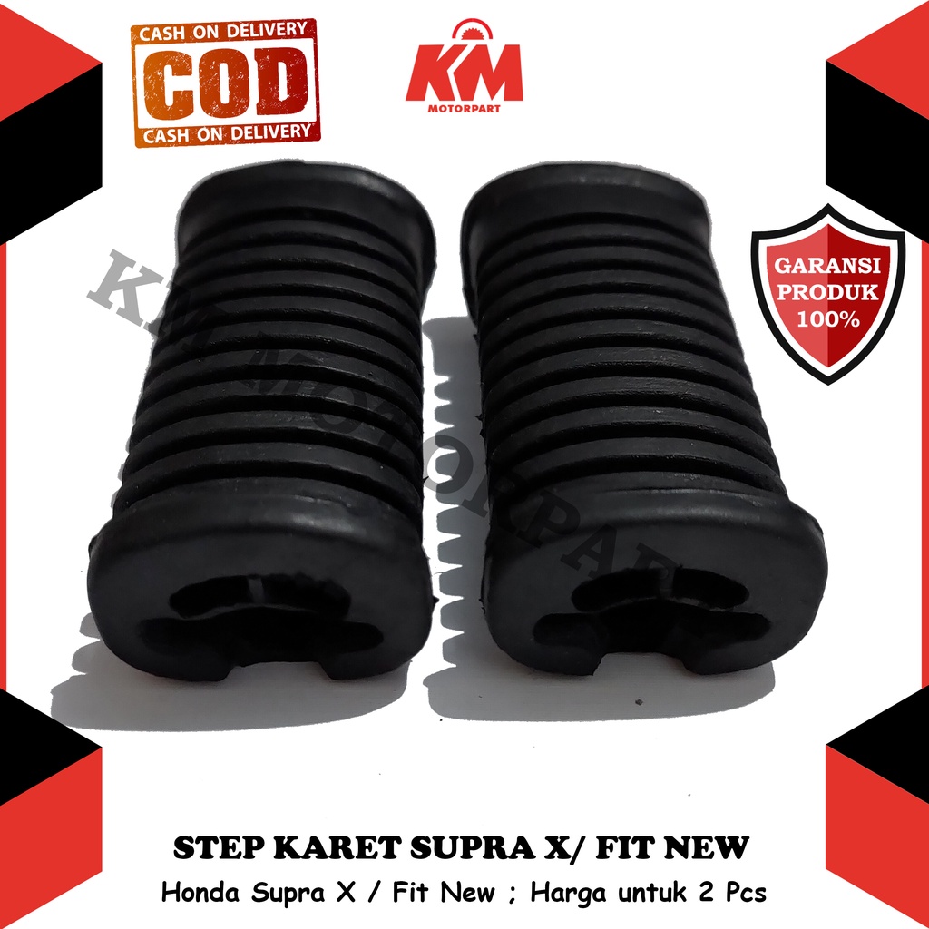 Footstep Depan Honda Supra X Supra Fit New Step Karet Barstep Variasi 2 Pcs