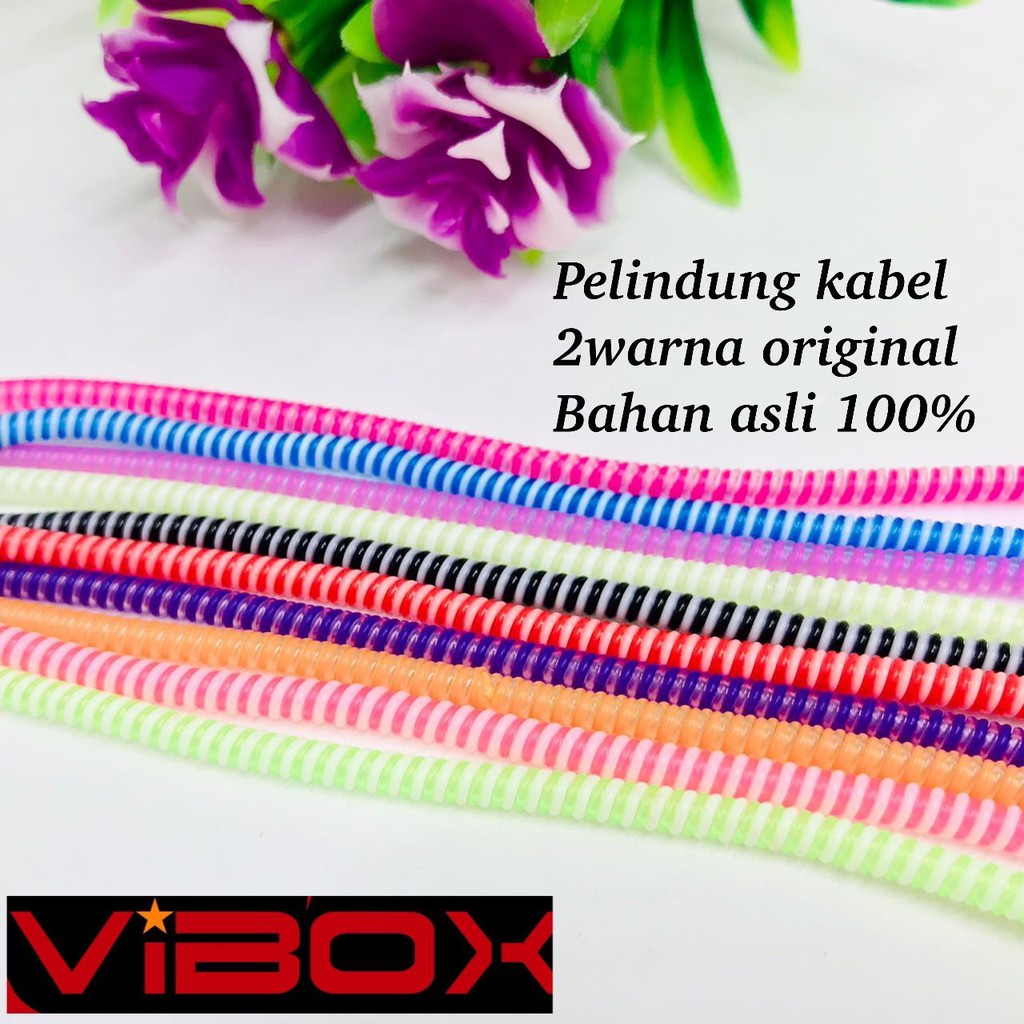 ( 10Pcs ) Pelindung Kabel VIBOX Cord Protector Spiral Pelapis Kabel Dan Gurita Gojek
