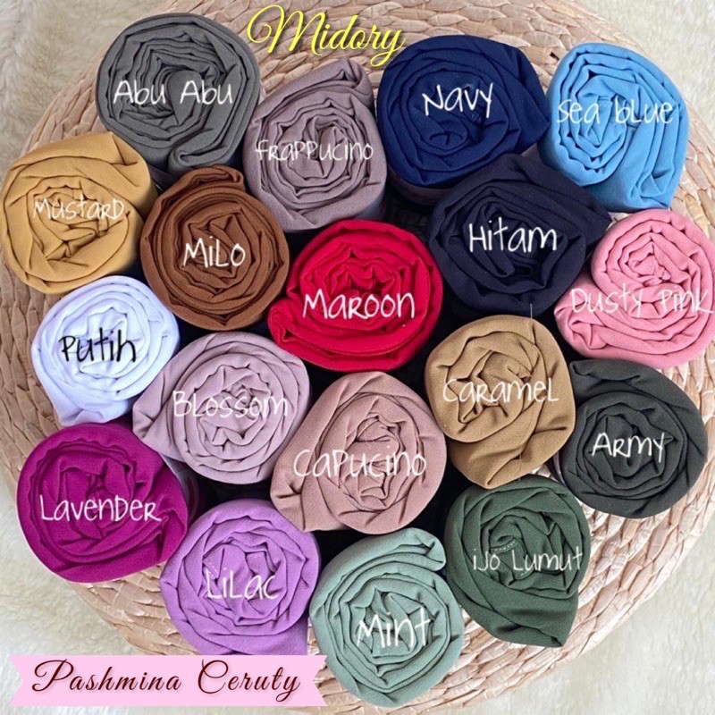 Pashmina Ceruty Babydoll Premium 180x75 / Pashmina / Pashmina ceruti