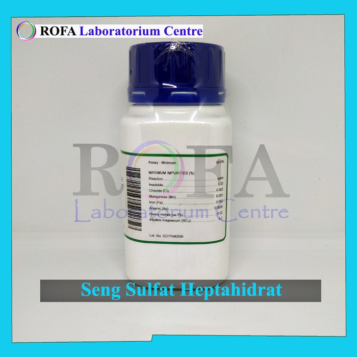 Jual SENG SULFAT HEPTAHIDRAT ZINC SULFATE ZNSO4 500 GRAM ORIGINAL