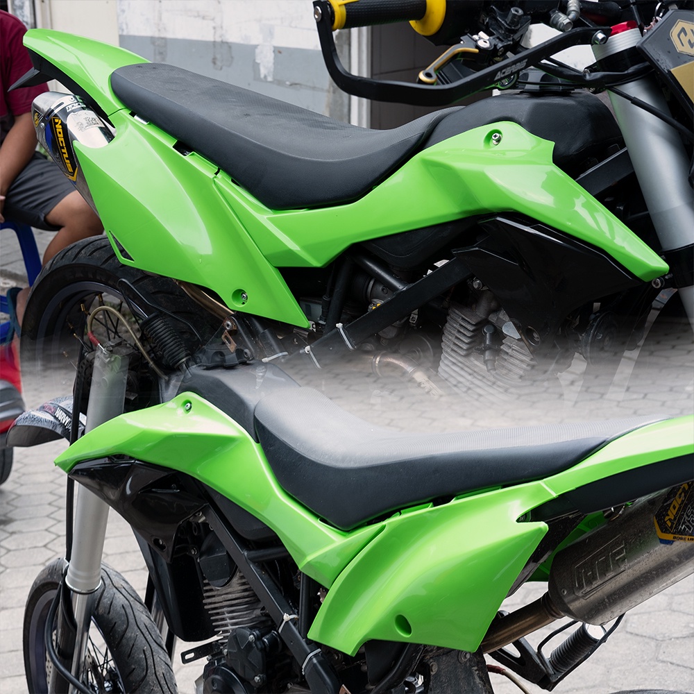 Legshield Depan Cover Tutup Tangki Depan KLX DT new HRV DTRACKER NEW