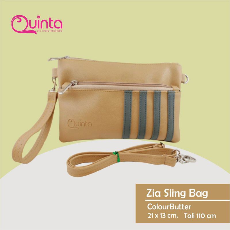 Zia pouch & sling bag :: tas multifungsi berkualitas anti aer :: original Quinta