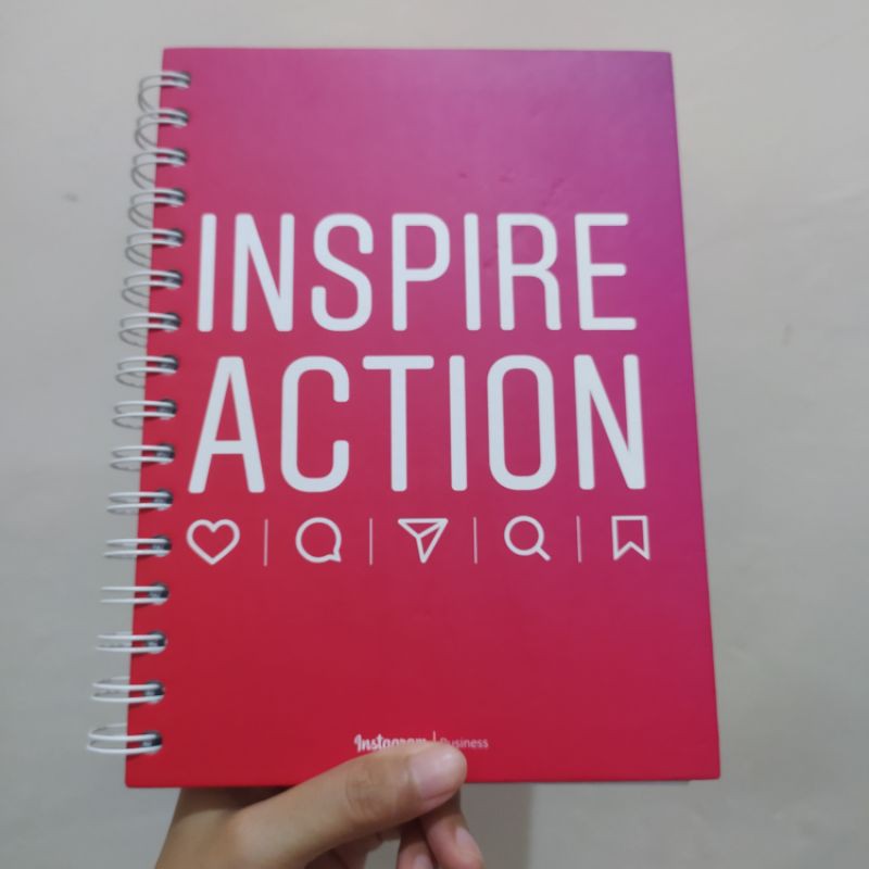 

Buku Catatan Agenda Notes Hardcover Instagram Ring Purple Ungu Inspire Action