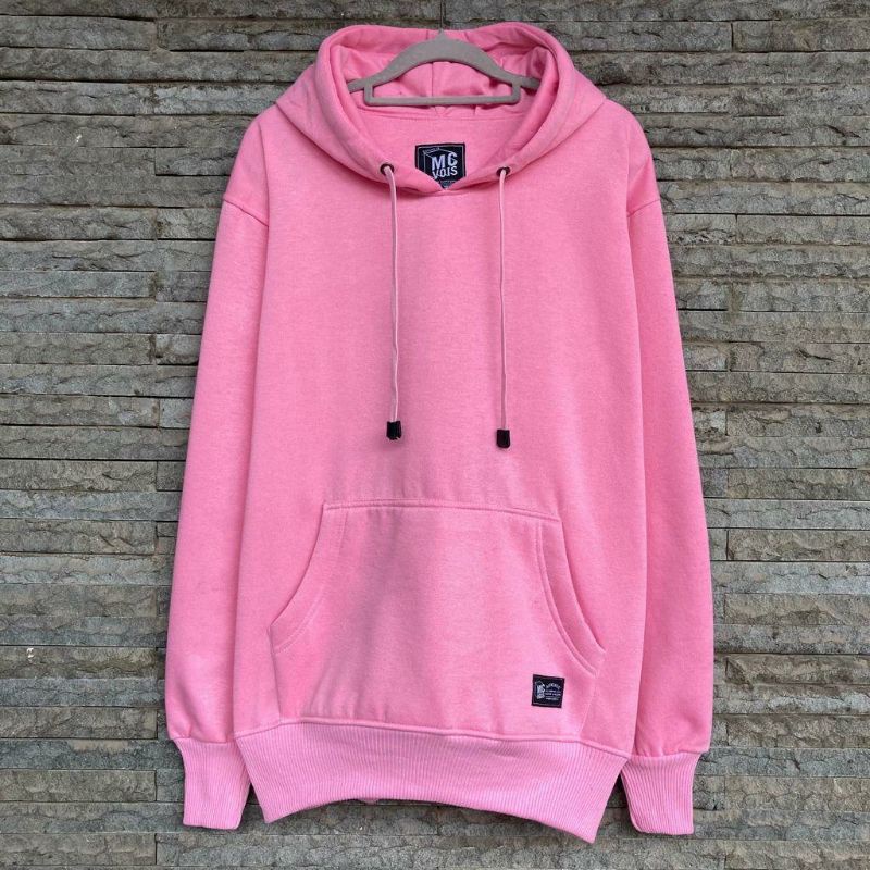 Hoodie Polos Mcvois Unisex Pink Premium Distro