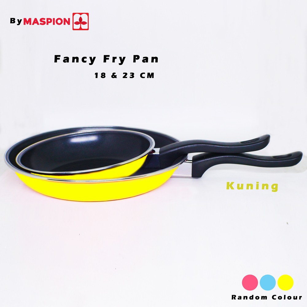 Frypan Warna Maspion Fancy 2 pcs - 18 cm dan 23 cm