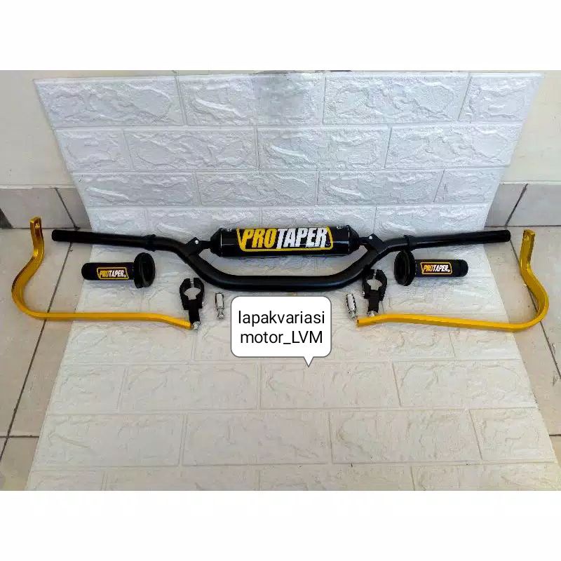 Paket Stang Fatbar Protaper Tipe High Twinwall  Stang Klx Crf Dtracker Vixion  dll