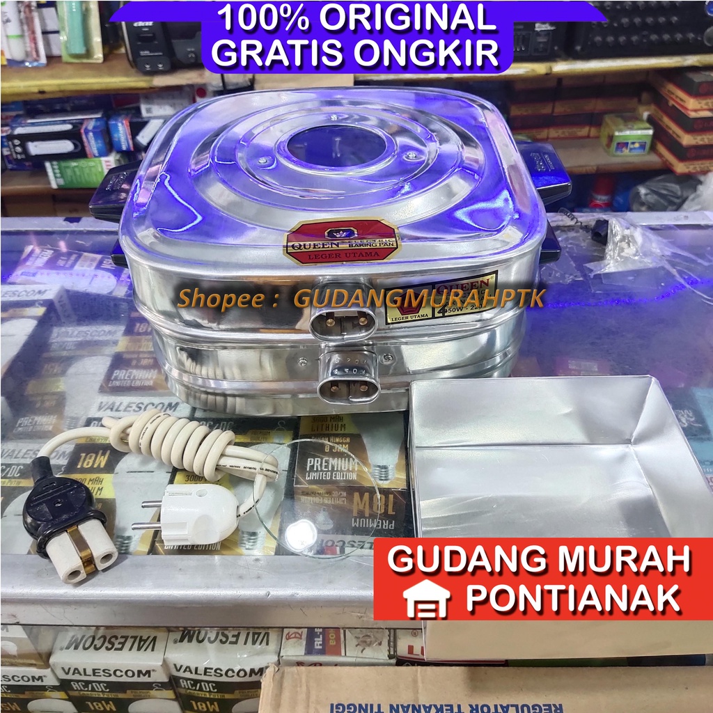 Oven Listrik Lapis Legit Queen Baking pan elemen 450W / 350w