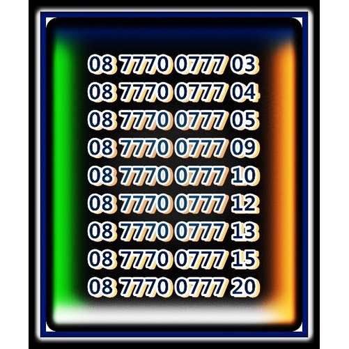 Perdana XL Axiata 4G Nomor Cantik & Rapi Seri Hexa 777 777 SUPER MURAHHH