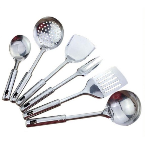 Alat Masak Spatula Set 7 Stainless Kitchen Tool Set 7 Pcs Stainless  Spatula Set Sutil COD