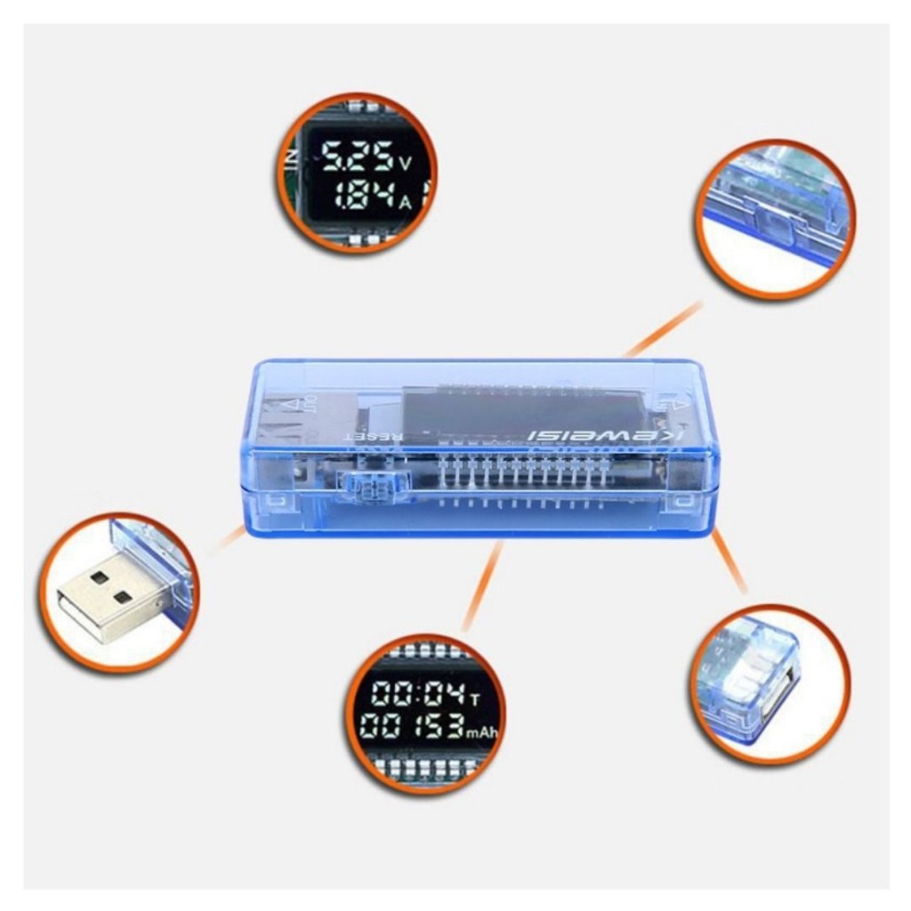 USB Alat Detektor Voltase Tegangan HP Baterai Tester 111163