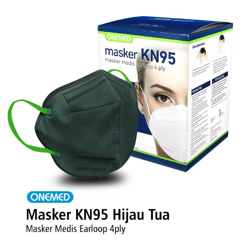 Onemed Masker karet medis KN95 4 ply 1box isi 20 pcs