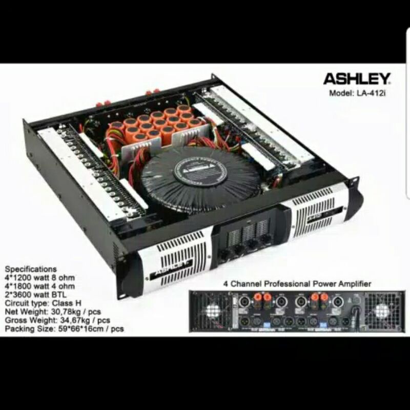 power amplifier ashley 4way