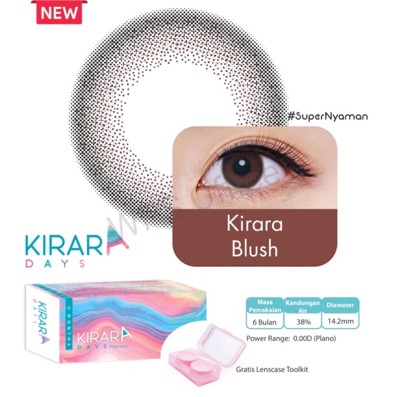 Softlens Kirara Plano Free Gift Tempat Softlens