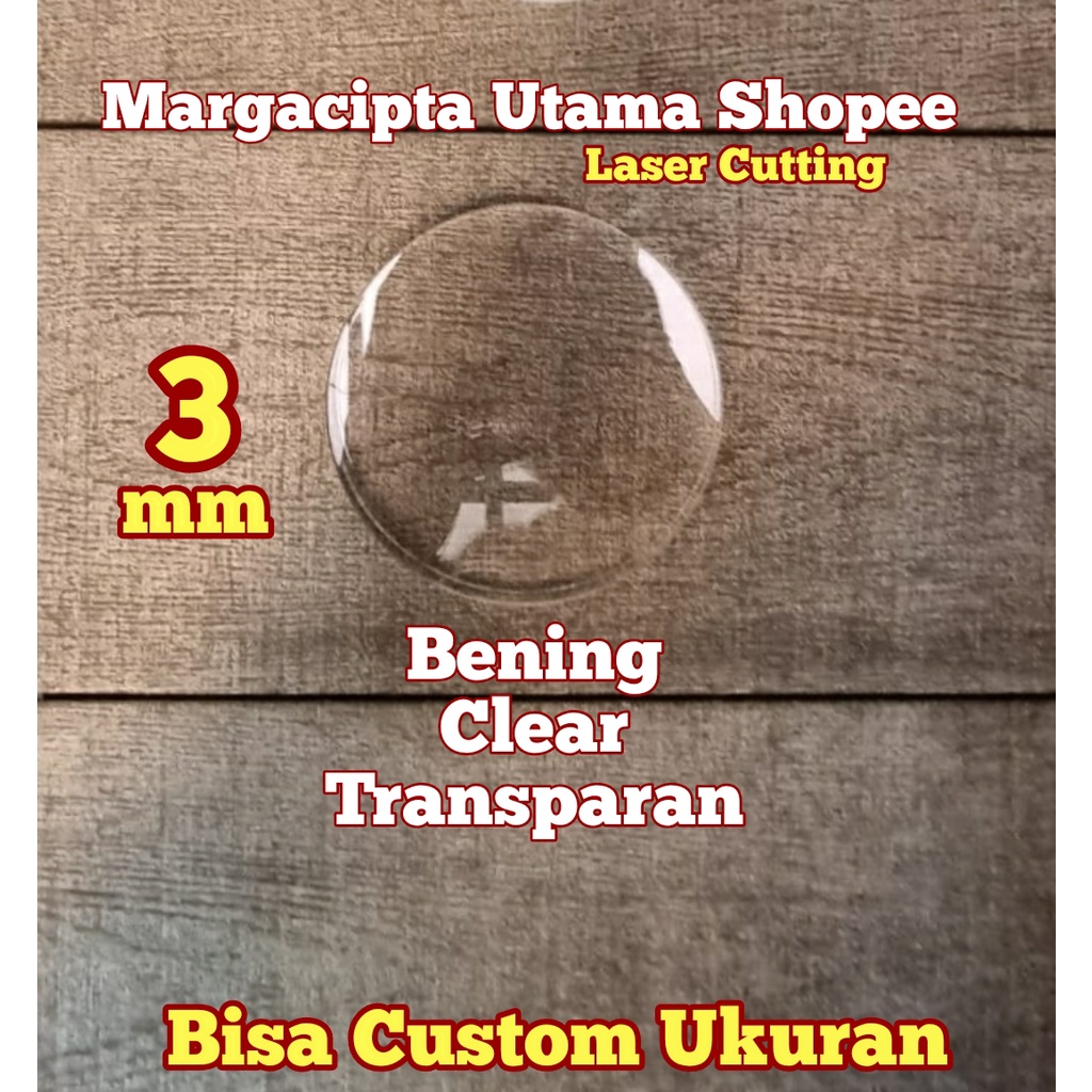 Acrylic Bening 3mm Diameter 50cm Akrilik Laser Cutting Bulat