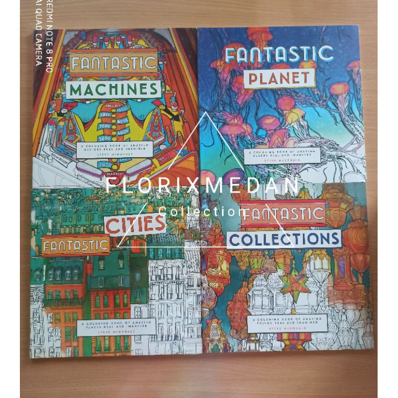 Download Fantastic Cities Collections Machines Planet Structures Adult Coloring Book Bysteve Mcdonald Shopee Indonesia