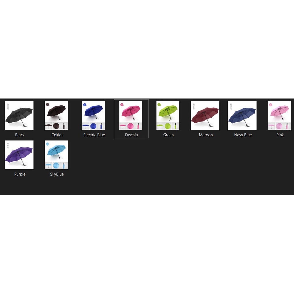 ☀ INDOLAND ☀ Payung Lipat Dengan Tombol Otomatis High Quality Portabel Simple Elegan Import COD R024 R232