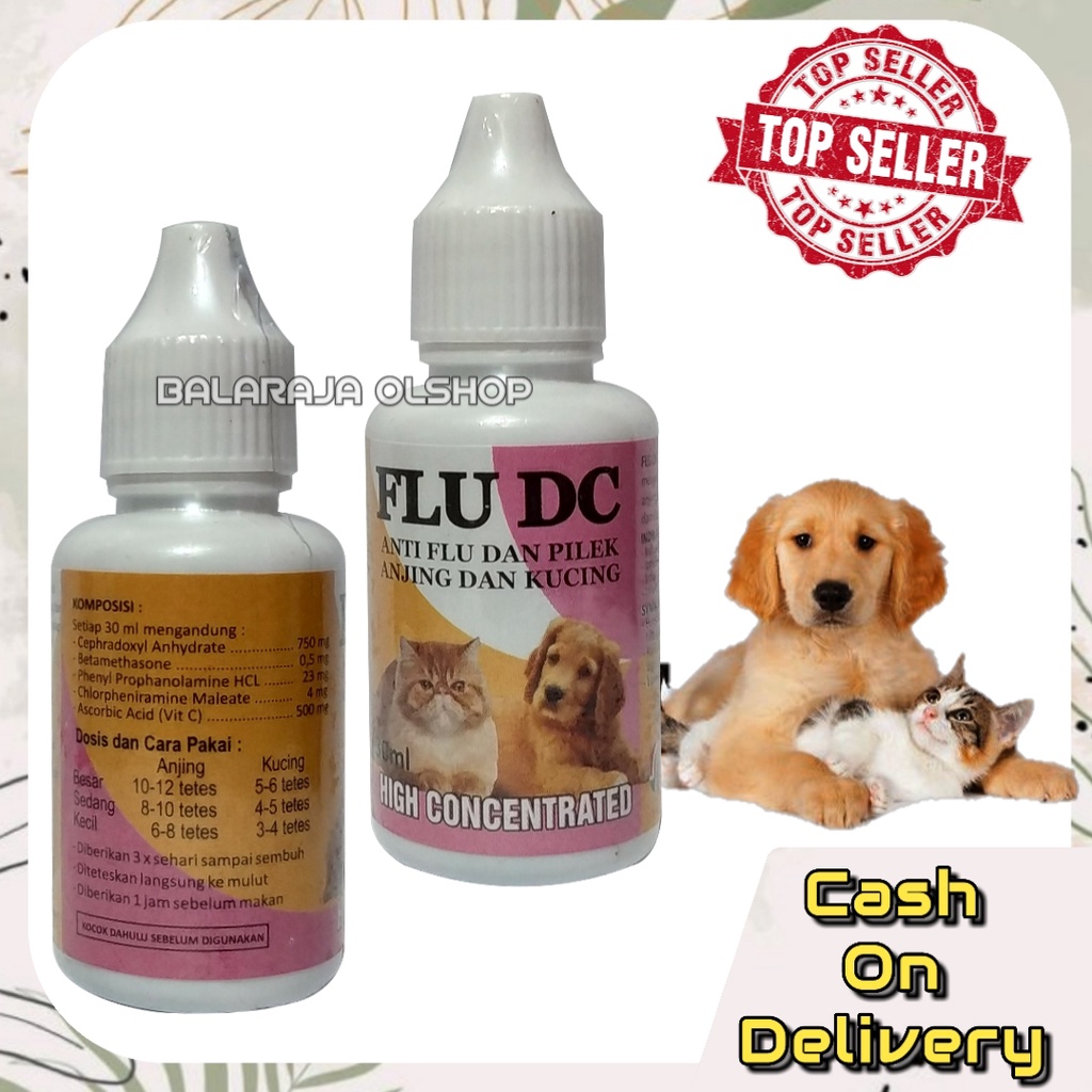 OBAT KUCING ANJING SAKIT FLU PILEK BERSIN-BERSIN FLU DC DOG CAT