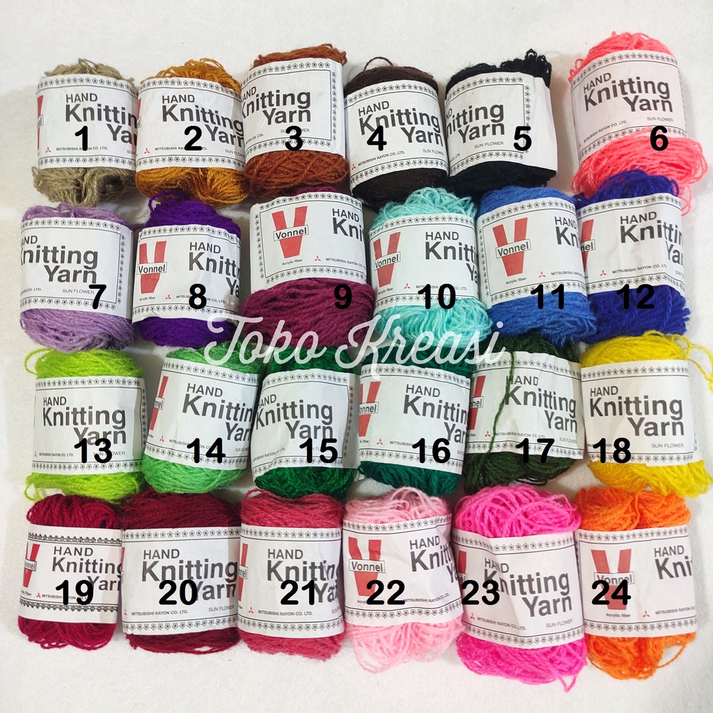 Benang wol gulungan roll kecil / hand knitting yarn