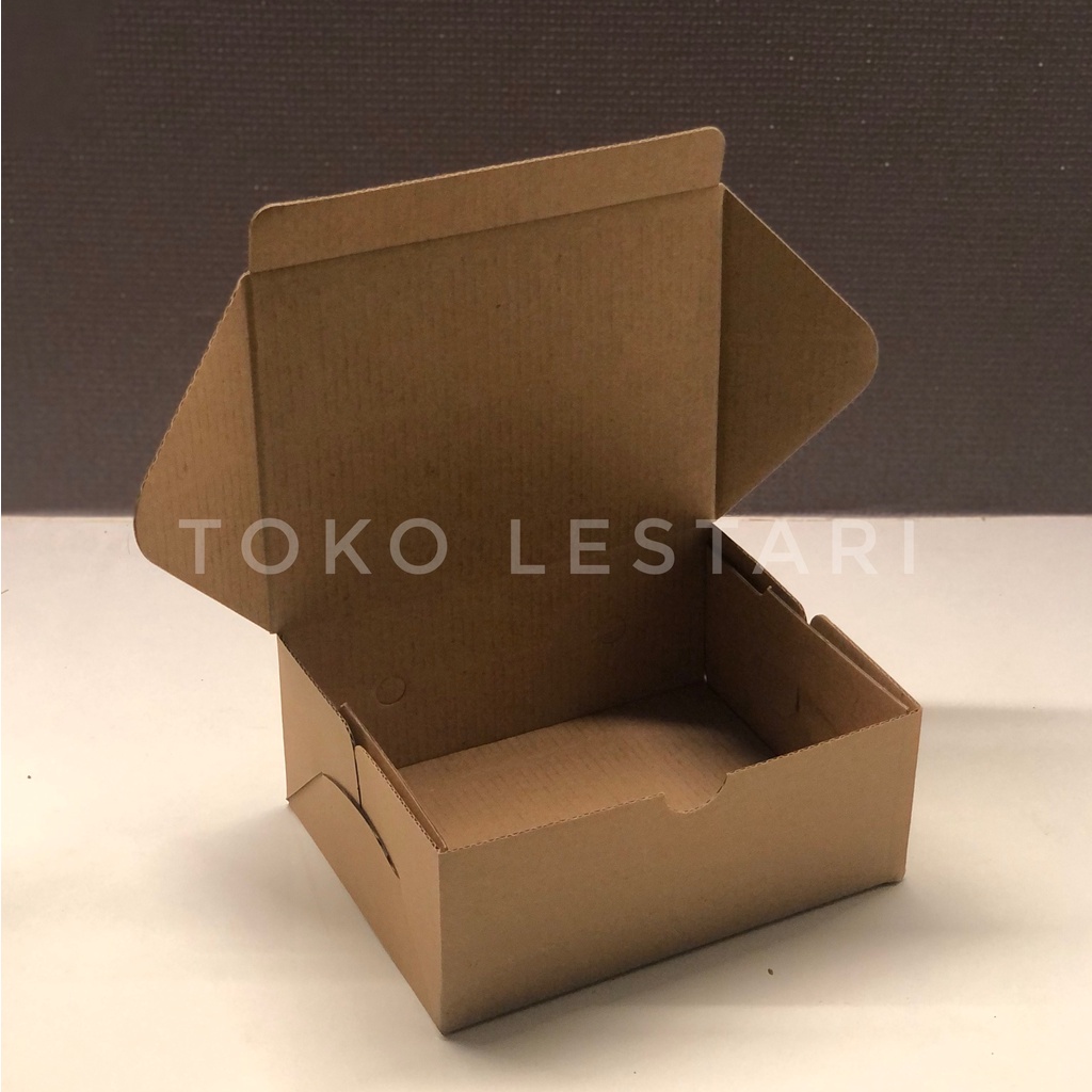 Box Kardus E-Flute Coklat Untuk Packaging Olshop Sovenir Jam Kotak Kado Hampers Gelang 16x12x6.5 CM