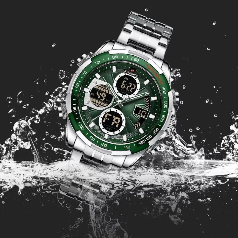 JAM TANGAN NAVIFORCE SPORTY MEWAH NEW NF-9197 SS 4