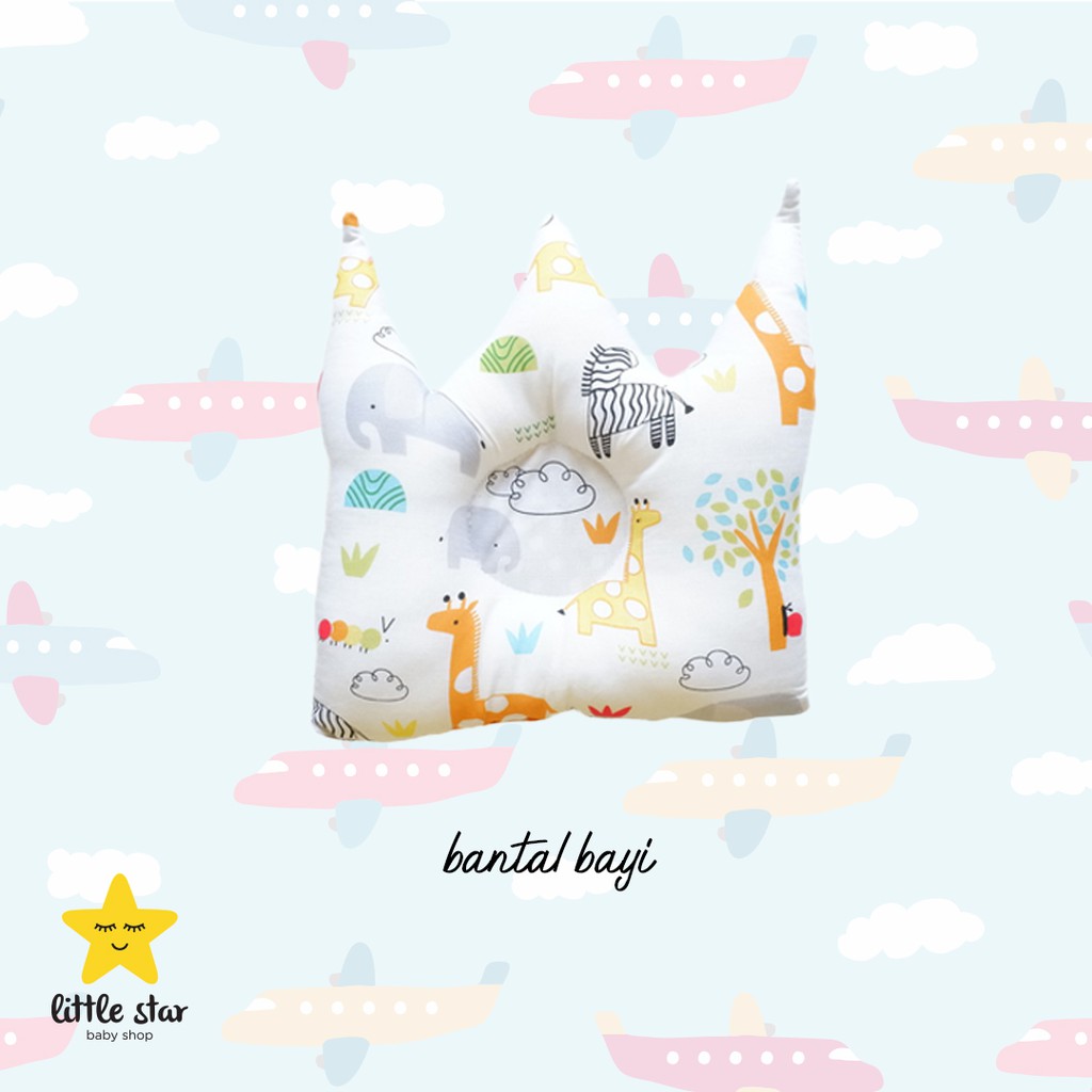 Bantal Peyang Bayi Crown Cloud