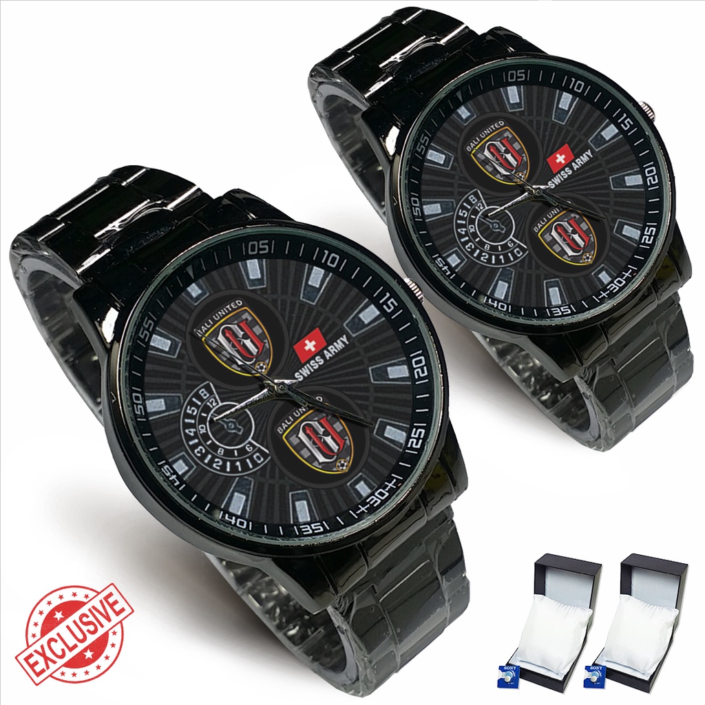 Jam Tangan Rantai Couple Logo BALI UNITED (Cool)