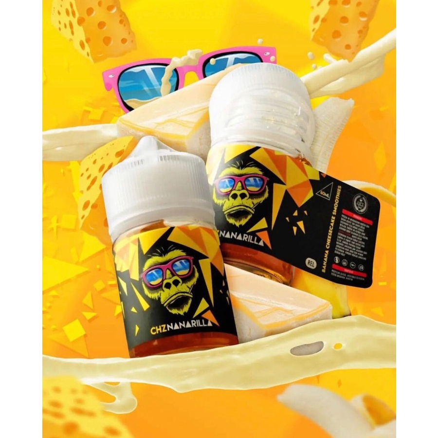 chznanarilla 60ml 3&amp;6mg Cheesecake Banana Smoothies by IJC berpita cukai