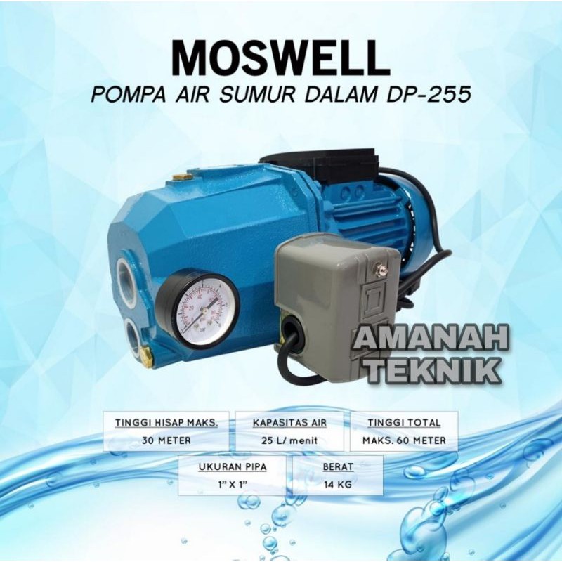 pompa air jet pump moswell aqua DP 255 super 450watt  josss promo