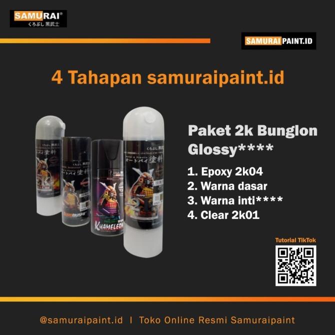 

Paket 2K Glossy**** Cat Aerosol Samuraipaint Kualitas Kompresor