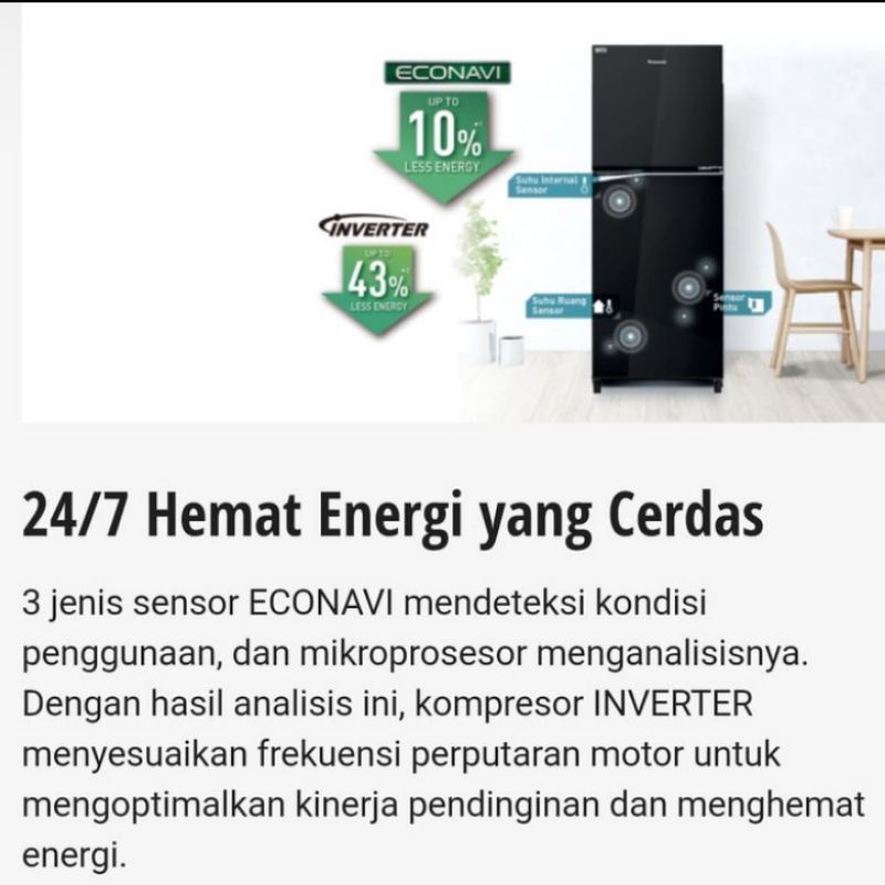 Kulkas Panasonic 2 Pintu NR-BB331Q-PK