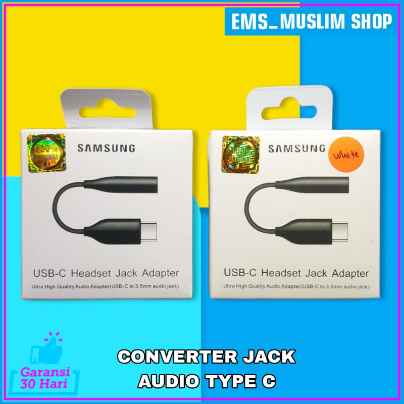 Converter Sambungan Headset Jack type C Samsung A33 A53 A73