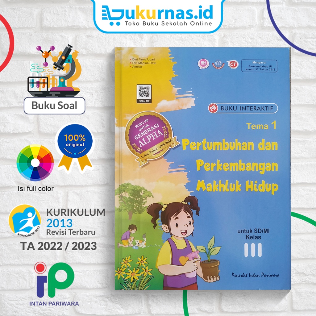 Buku PR Interaktif SD/MI Kelas 3 Tema 1 - Intan Pariwara
