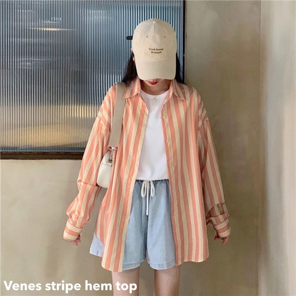 Perila stripe top import - Thejanclothes