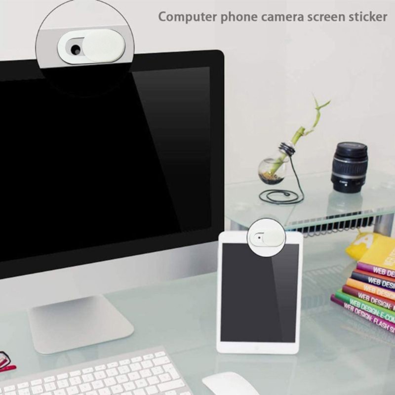 Cre 3pcs Cover Kamera Webcam Mini Ultra Tipis Untuk Laptop / Pc / Macbook / Imac