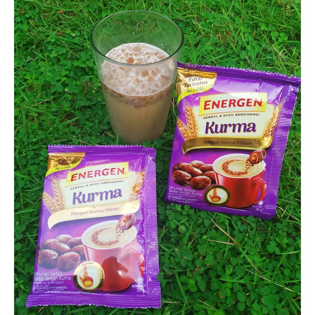 

Energen Rasa Kurma Minuman Serbuk Sereal Kemasan Sachet 30 Gram Rahmat Grosir Store