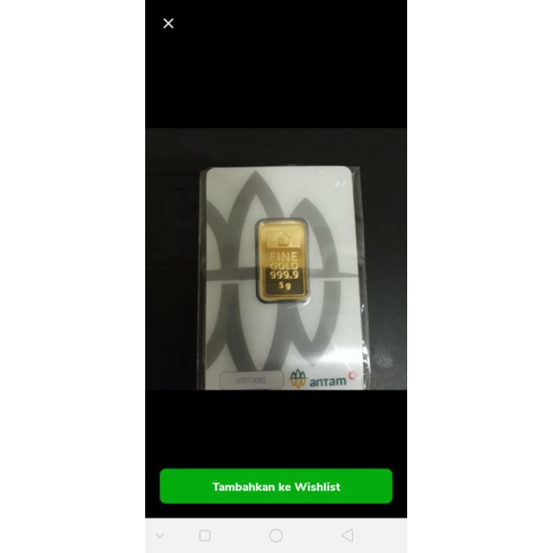 LM antam 5 g packing kartu