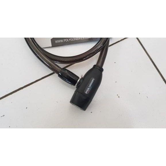 gembok sepeda security lock ammo polygon . kunci gembok pengaman spiral sepeda seling besi spillar baja gembok sepeda
