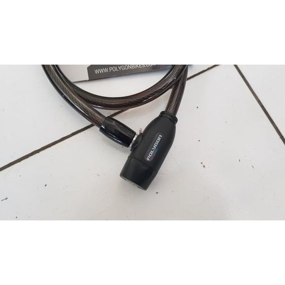 gembok sepeda security lock ammo polygon . kunci gembok pengaman spiral sepeda seling besi spillar baja gembok sepeda