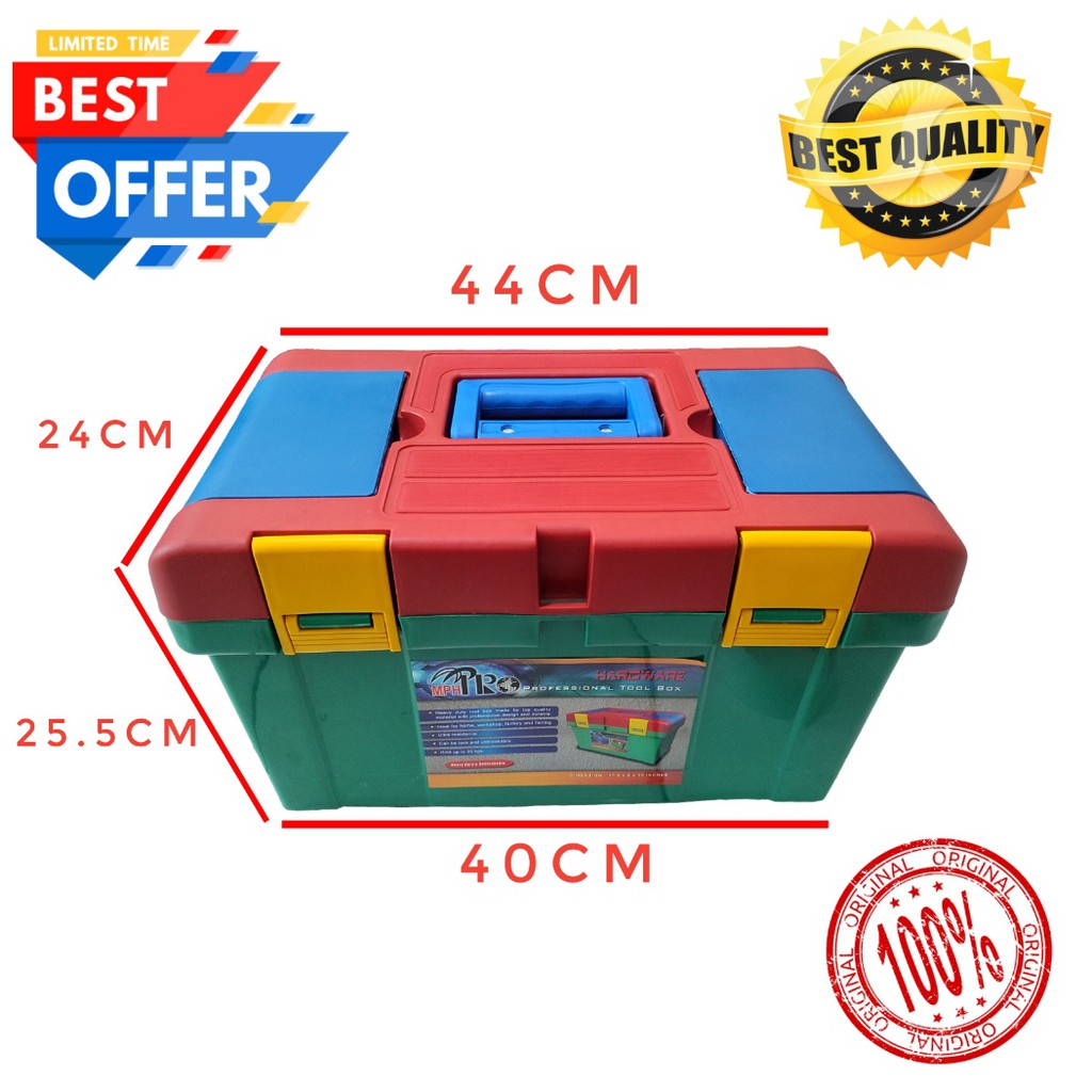 TOOL BOX MPH PRO TOOLBOX KIT KOTAK PENYIMPANAN PERKAKAS AKSESORIES TUKANG HOBY SIMPAN ALAT HOBY pancing multi fungsi body JUMBO SPACE BESAR BOX ORGANIZER laci bok portable pertukangan hobi SIMPAN PART RC TAMIYA KAMERA KUNCI PALU baut BENGKEL MOBIL MOTOR-1