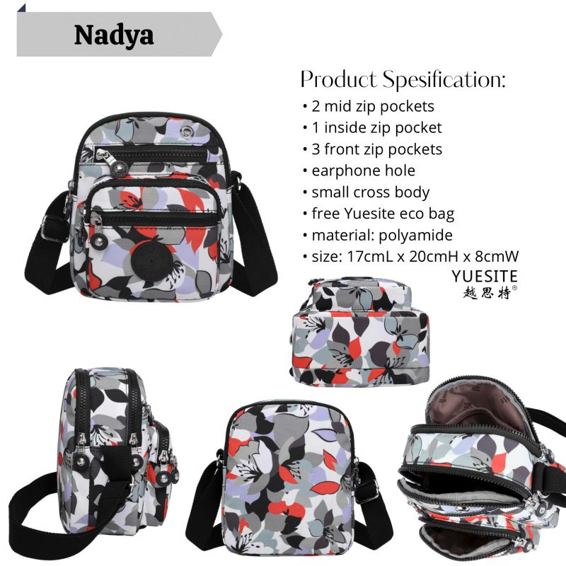 TAS WANITA YUESITE GILDA TENTENG SELEMPANG DAN RANSEL SMALL KECIL IMPORT  BACKPACK CYUTEBAGS