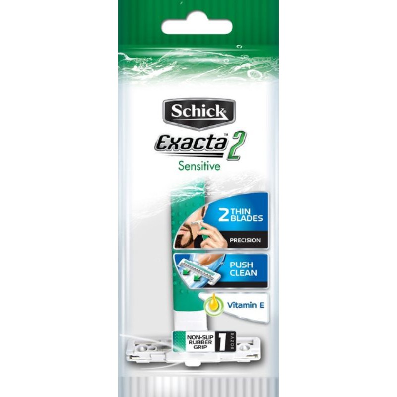 Schick Exacta Sensitive Hijau Isi 1