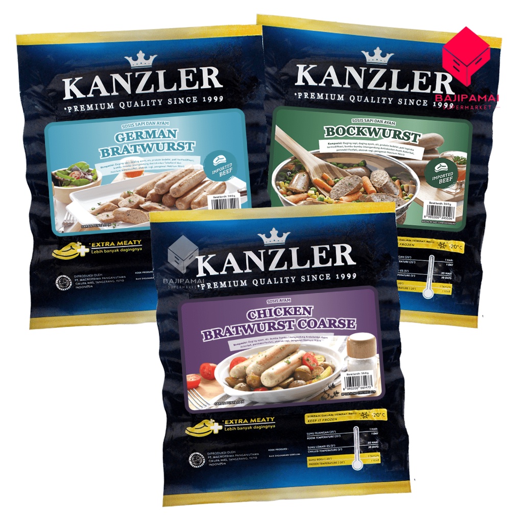 

Kanzler Sosis Sapi dan Ayam 360 gr