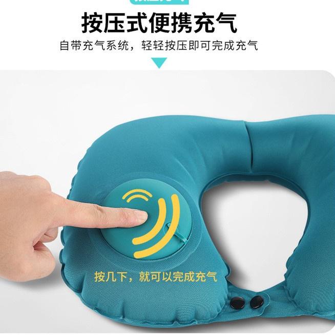 model baru vpv80 bintang makmur   bantal leher tiup otomatis  terdapat pompa angin manual di bantal 
