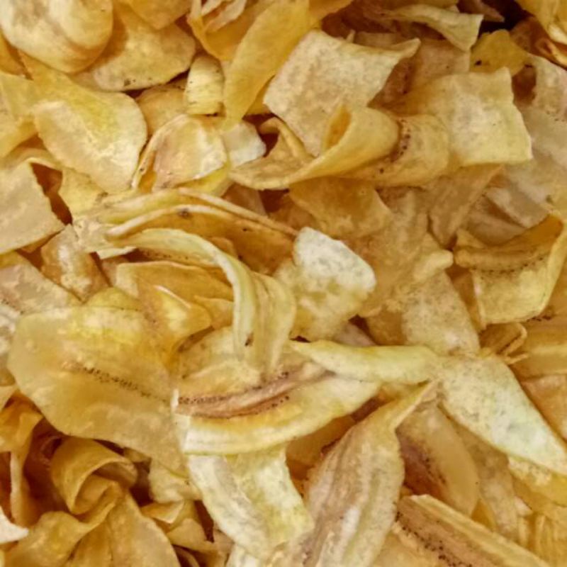 

Kripik pisang kepok irisan tipis 250g