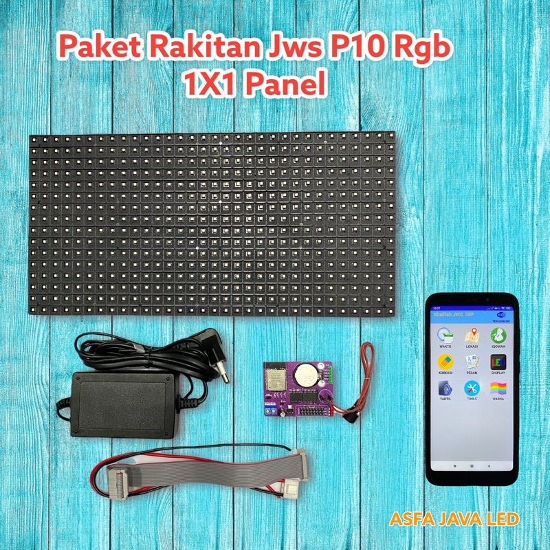 paket rakitan jws p10rgb - 1panel