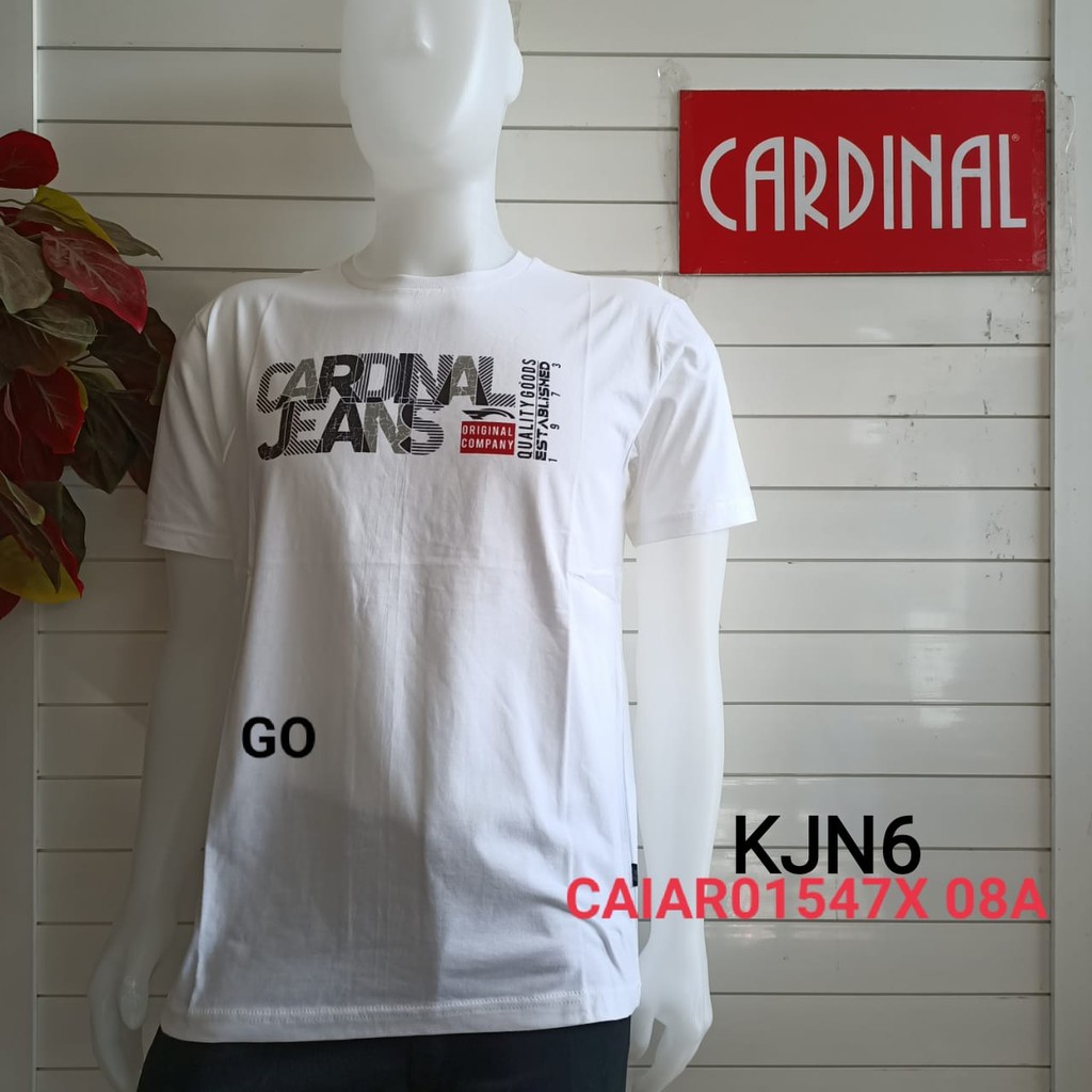 gof KJN CARDINAL JEANS KAOS T-Shirt Cowok Baju Reguler Slimfit Cowok Kaos Cardinal Keren!!!