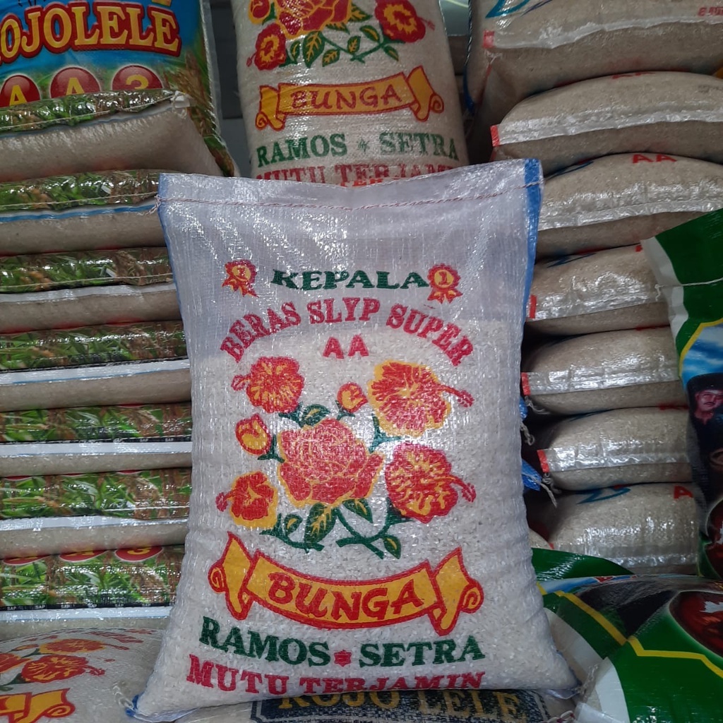 

Beras Bunga Slyp Super 5 Kg Mutu Terjamin Setra Ramos Kepala Beras Slyp Beras 5kg Cap Bunga Tanpa Penwangi Pengawet Pewarna Beras Premium Makanan Pokok