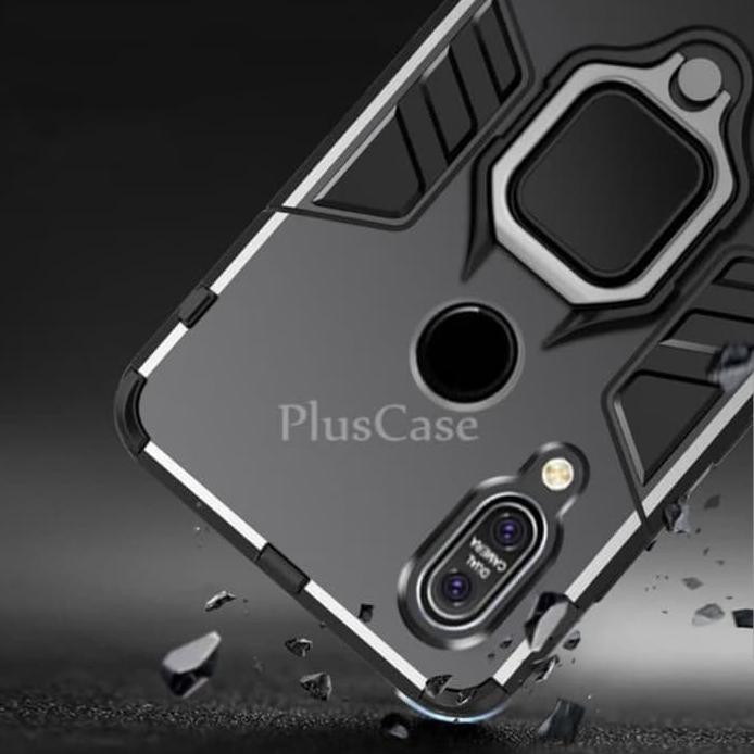 ZENFONE MAX PRO M1 CASE IRON ARMOR + RING ASUS ZENFONE MAX PRO M1 Hitam