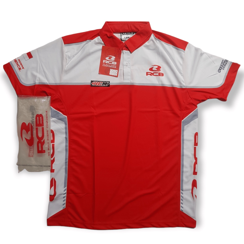 POLO KERAH TEE SHIRT KAOS JERSEY SIRKUIT INDONESIA MANDALIKA MOTOGP MOTO GP 2022 RCBB RACINGBOY WARN