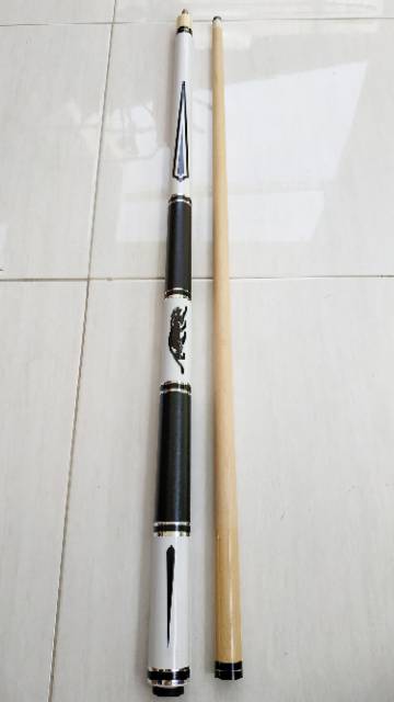 stik play billiard biliard bilyard custom elegance grip tiger white chrome line cue cues maple